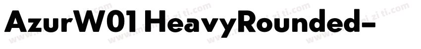 AzurW01 HeavyRounded字体转换